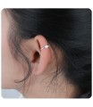 Flower in Center Ear Cuff EC-418